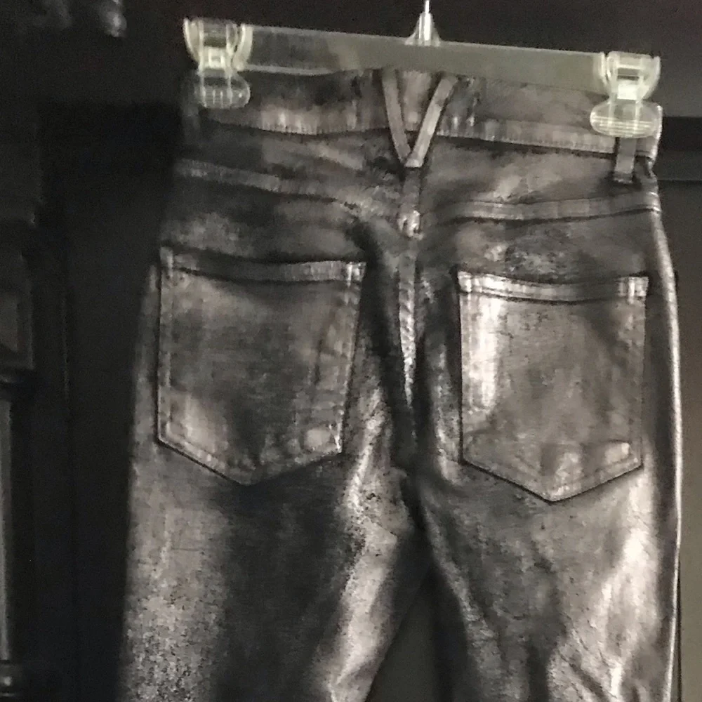 Veronica Beard Women Gunmetal NYE Black jeans Pants Debbie High Rise NWT $328 - Picture 3 of 12